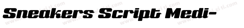Sneakers Script Medi字体转换